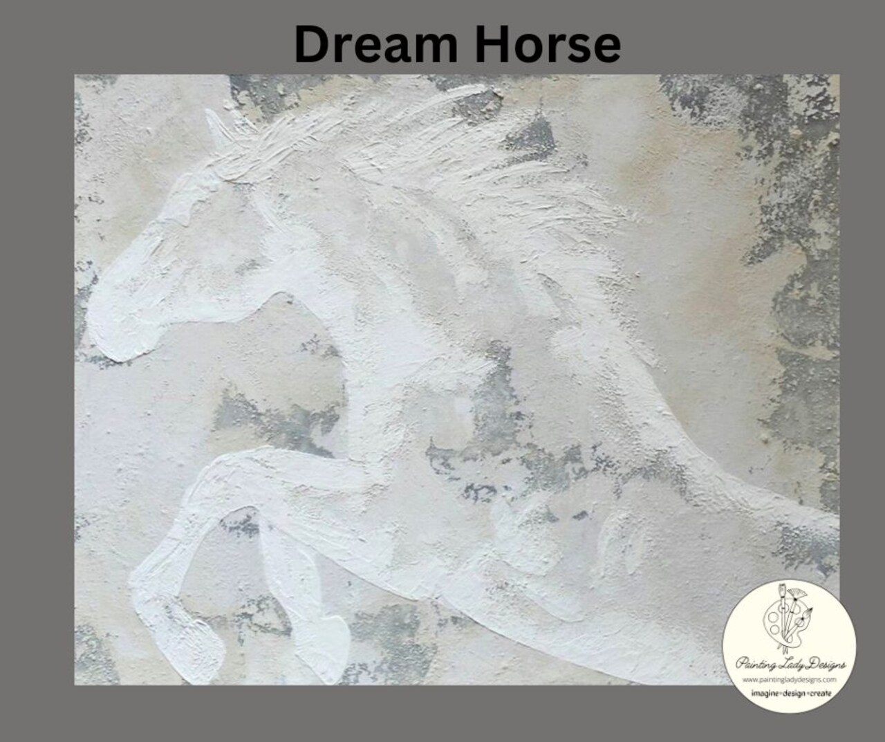Dream Horse (Cheval de rêve) - Art paper for Decoupage and Mixed Media - 18x24